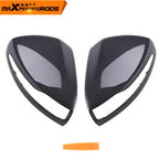 Set of 2 Mirror Cover Caps for Mercedes W222 S Class W213 E Class (2014–2019) Black