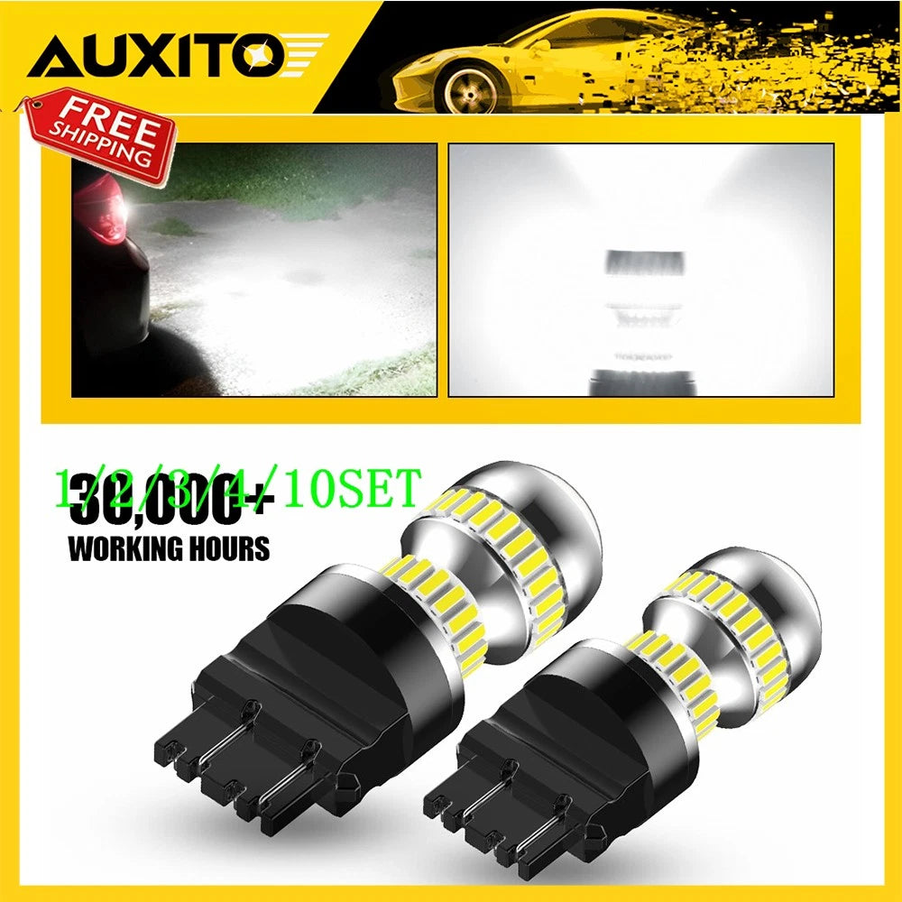 Set of 2 LED Reverse Backup Light Bulbs for 3157 3156 (6000K White)