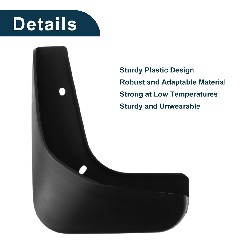 Set of 4 Mud Flaps Splash Guards for Volkswagen Polo (2011–2014)