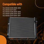 Aluminum Radiator for Infiniti FX35 QX70 (2009-2017)