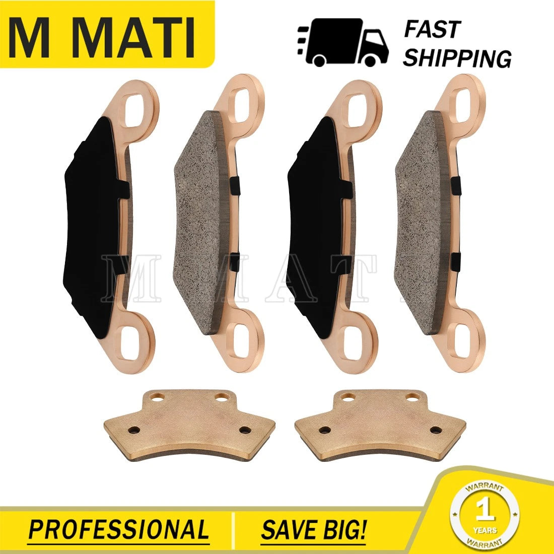 Sintered Brake Pads Kit for Polaris 300 400L Trail Boss 300