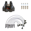 Denso Ignition Coil Wires & 4 Bosch Platinum Spark Plugs for Mustang (2015–2023)