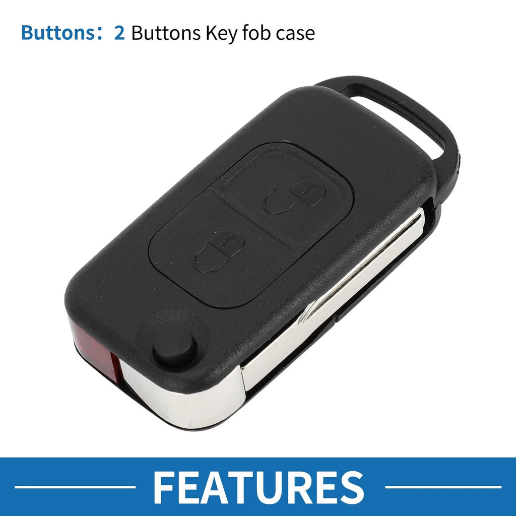 2 Buttons Keyless Entry Remote Key Shell Case for Mercedes Benz SLK (E113)