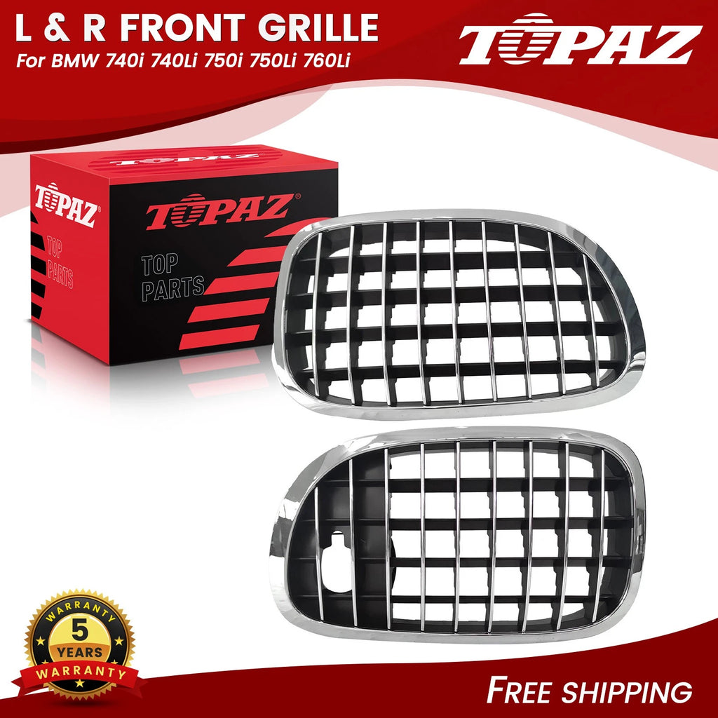 Front Grille Set for BMW 740i 740Li 750i 750Li 760Li (2009–2012)