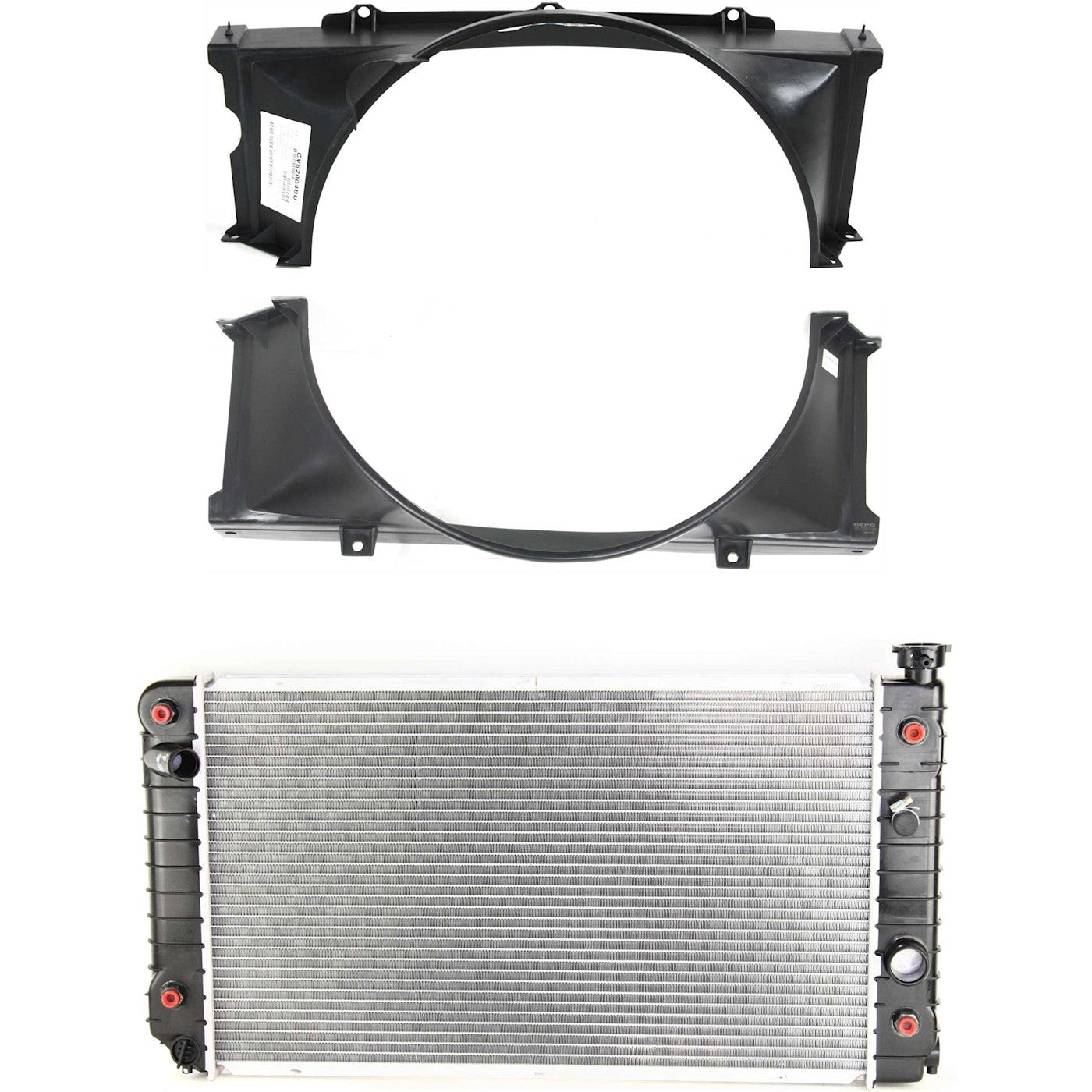 Radiator Fan Shroud Kit for Chevy S10, Jimmy, Bravada (1988–1994)