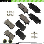 8PCS Ceramic Brake Pads for Hyundai Equus (2011) & Genesis V8 (2009)