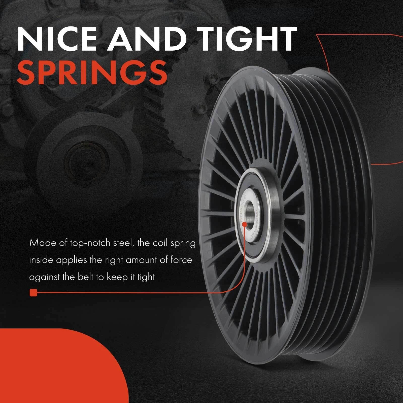 Accessory Belt Idler Pulley for Mercedes-Benz E250 E300 (2014-2016)