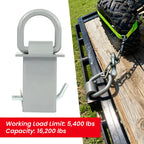 Set of 8 Heavy Duty Trailer Stake Pocket D Rings for Standard 2"x4"
