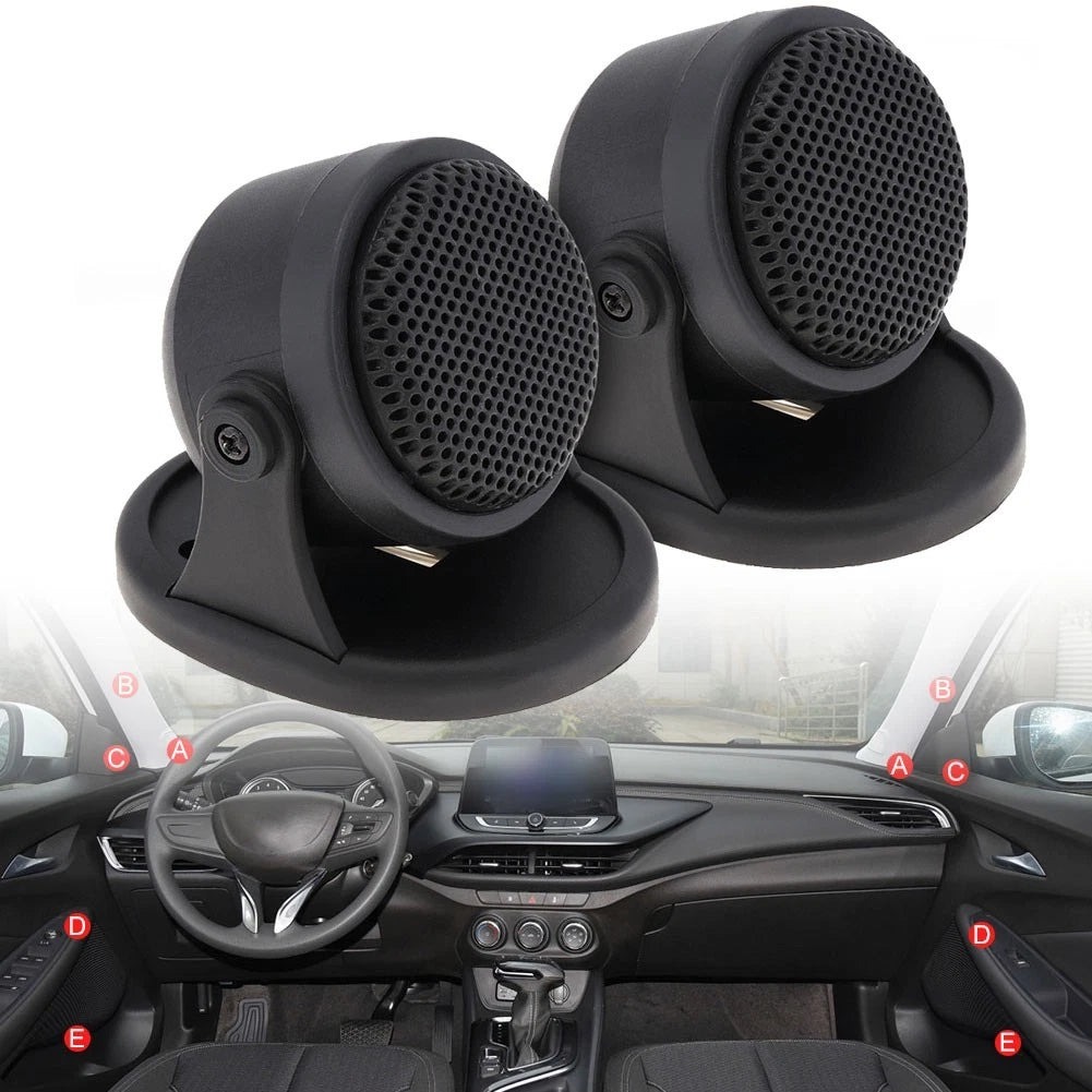 2X Dome Tweeters for Car (Universal)