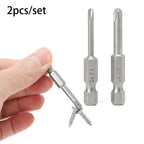 2X 50mm Screwdriver Bits for Universal Use (1/4" Hex Shank)