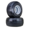 2 Golf Cart Tires 18X8.5-8 4-Ply 5 Lugs on 4.5" Silver Rim