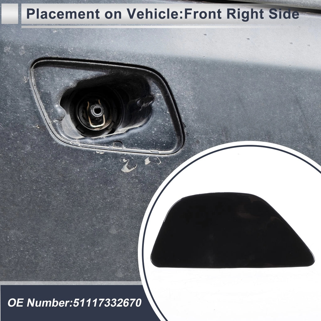 Bumper Headlight Washer Nozzle Cover Cap for BMW 535i (2011–2016)