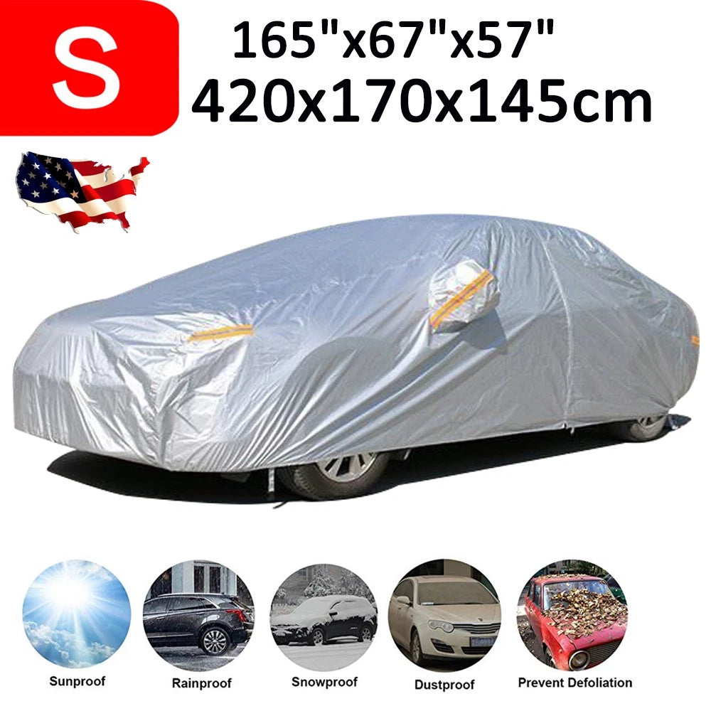 Car Cover for Sedan (Waterproof, All Weather, Dust, Sun, Rain, Snow)