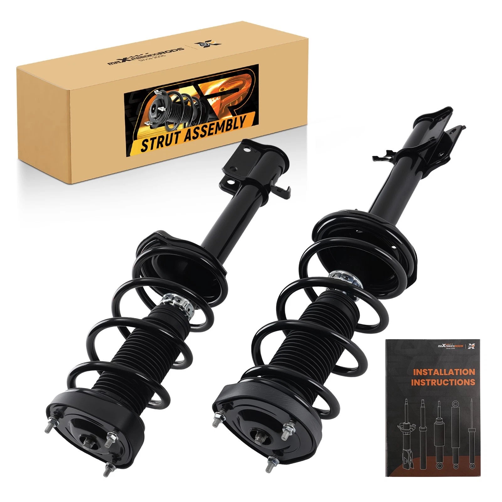 Set of 2 Rear Struts w/ Coil Spring Assembly for Subaru Forester (2003–2005)