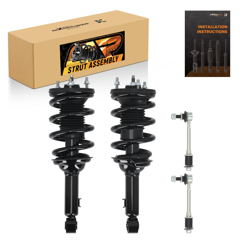Set of 4 Front Struts Coil Spring Sway Bars for Toyota Tacoma RWD (2005–2015)