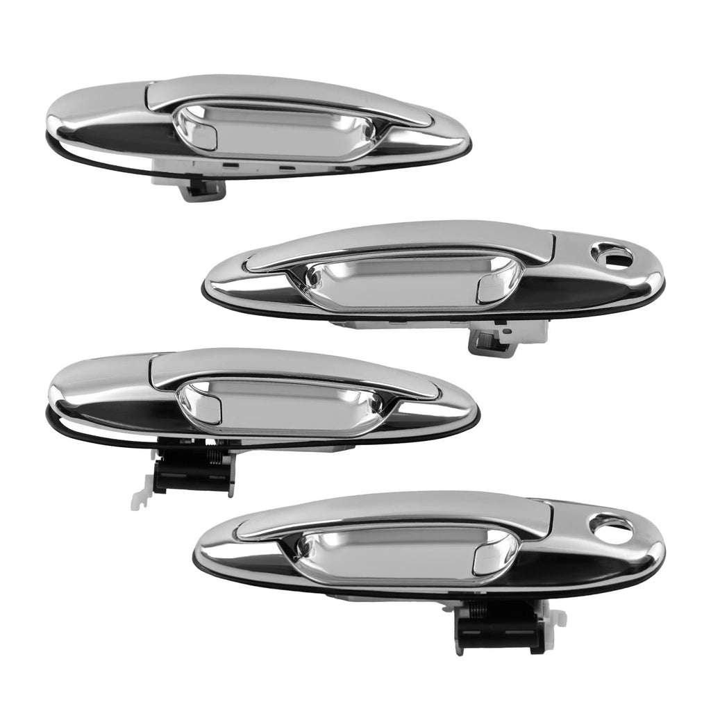 Door Handle Set for Toyota Land Cruiser V8 (1998–2007) Silver 4Pcs