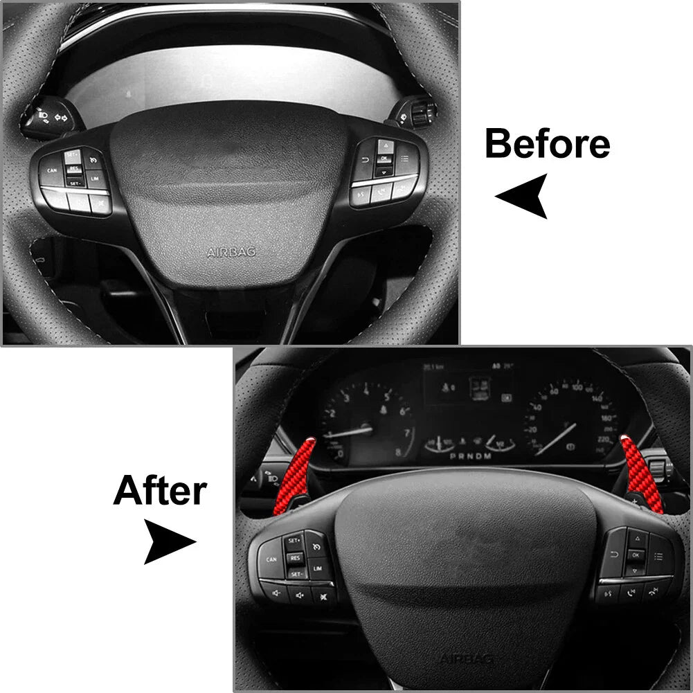 Steering Wheel Paddle Extensions for Ford Focus EcoSport Escape Kuga (2012-2023)