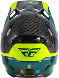 Fly Racing Formula S Carbon Byte Helmet for Offroad (Medium, Black/Teal/Lime)