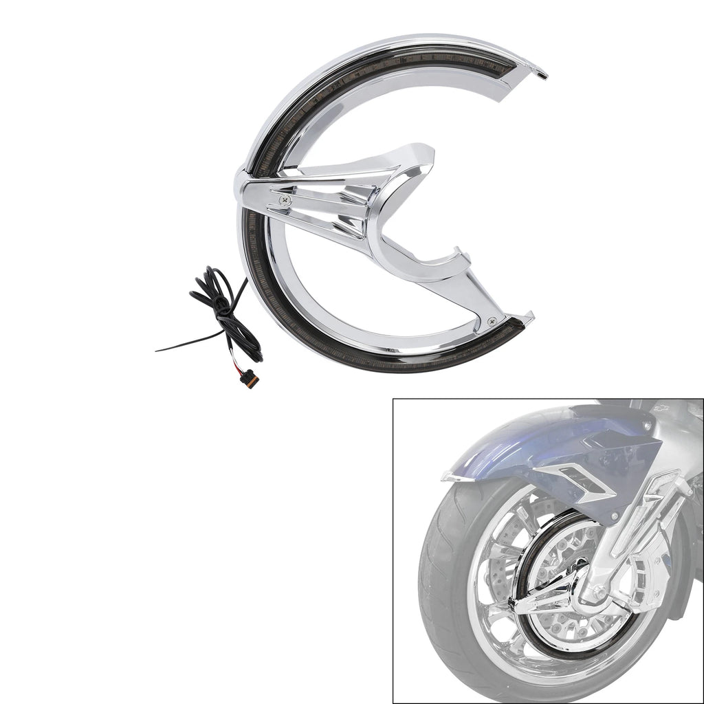 Brake Rotor Covers LED Light Smoke Lens for Honda Goldwing 1800 (2018–2025)
