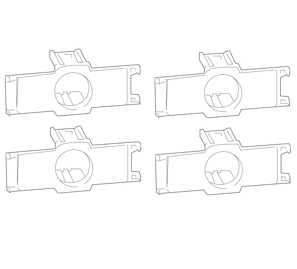 Set of 4 Rear Parking Sensor Retainers for Lexus Toyota (OEM)