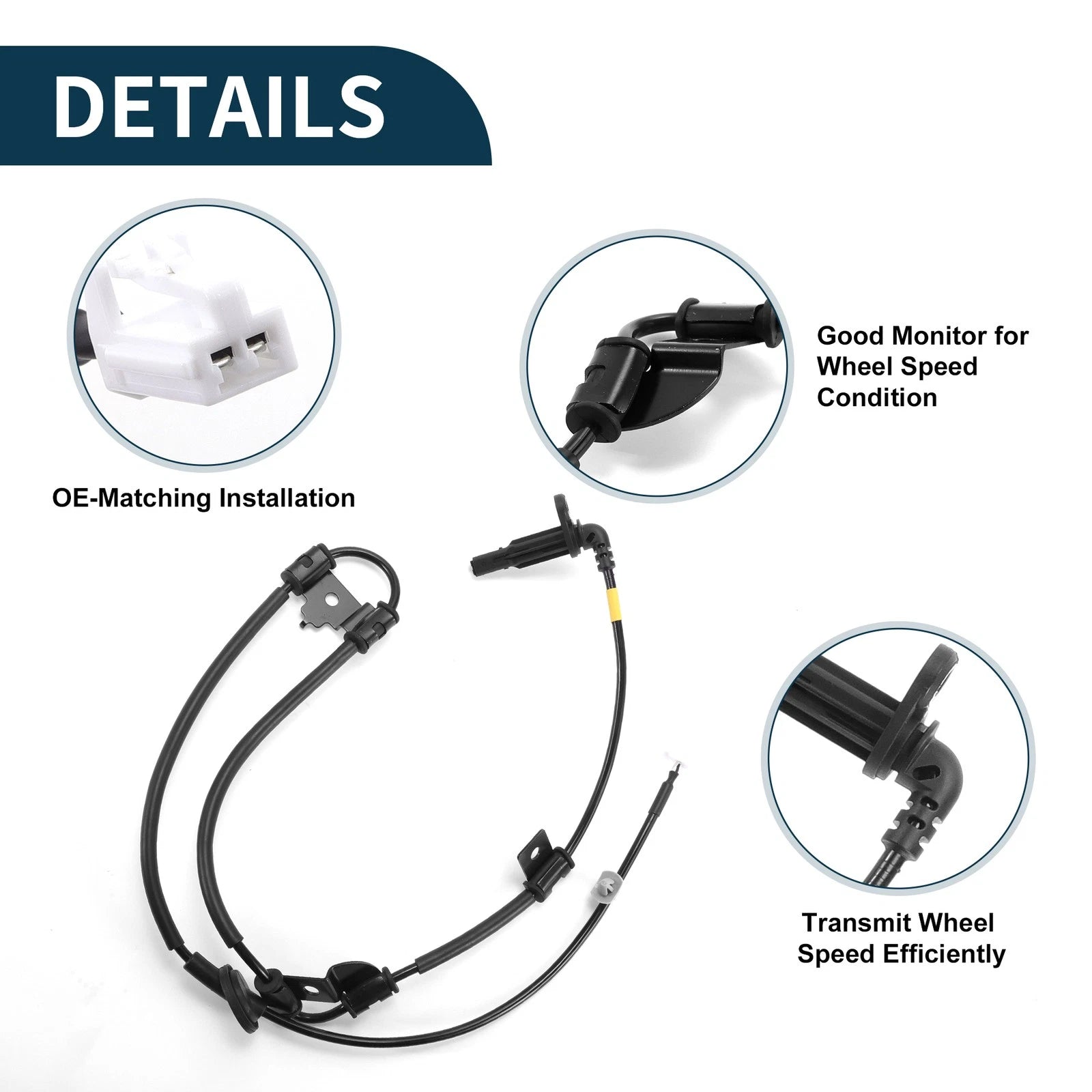 ABS Wheel Speed Sensor No. 956802E310 for Hyundai Tucson (2005–2009)