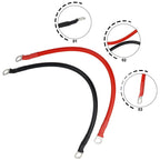 2 x Battery Cable Set for Grounding and Automotive Wiring 30cm 12V
