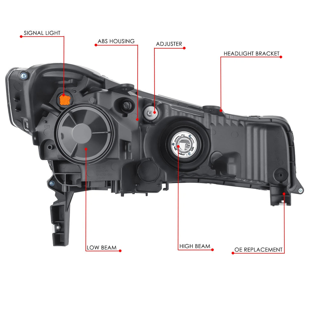 Driver Left Side Chrome Housing Projector Headlight for Acura TL (2009–2011)