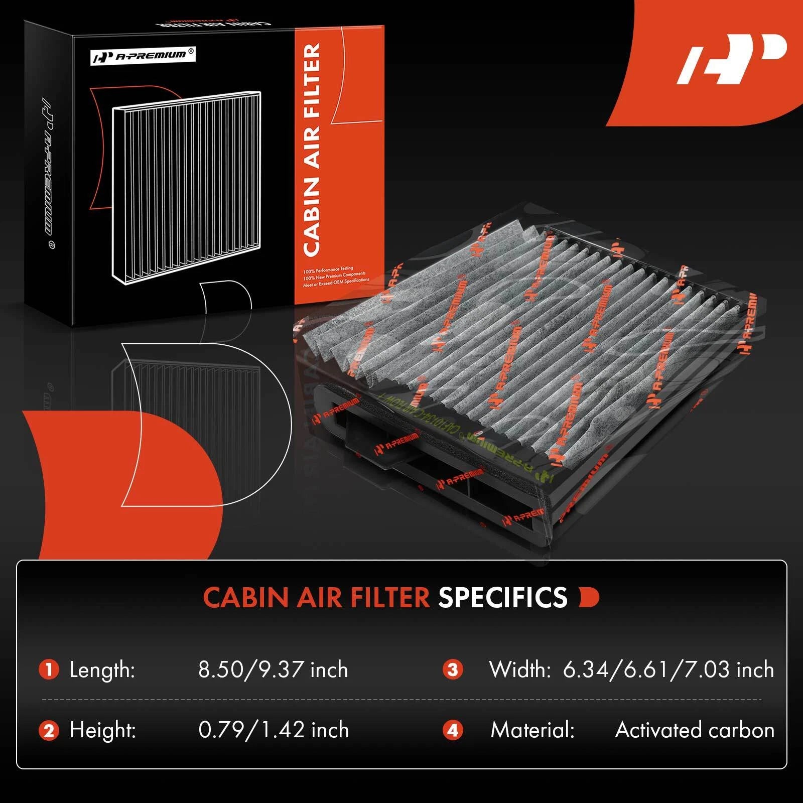 Activated Carbon Cabin Air Filter for Nissan Versa (2012-2013)
