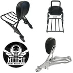 Backrest Sissy Bar with Luggage Rack for Harley Road Street Electra Glide (2009–Present)