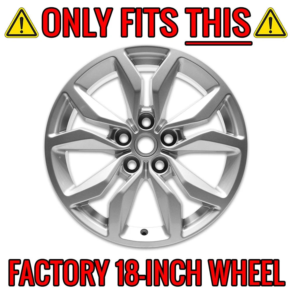 Wheel Skins Chrome 18 Inch Full Covers Hub Caps for Chevrolet Impala (2016–2018)