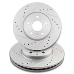 Front Disc Rotors and Ceramic Brake Pads Kit for Chevrolet Cruze Sonic (2012–2015)