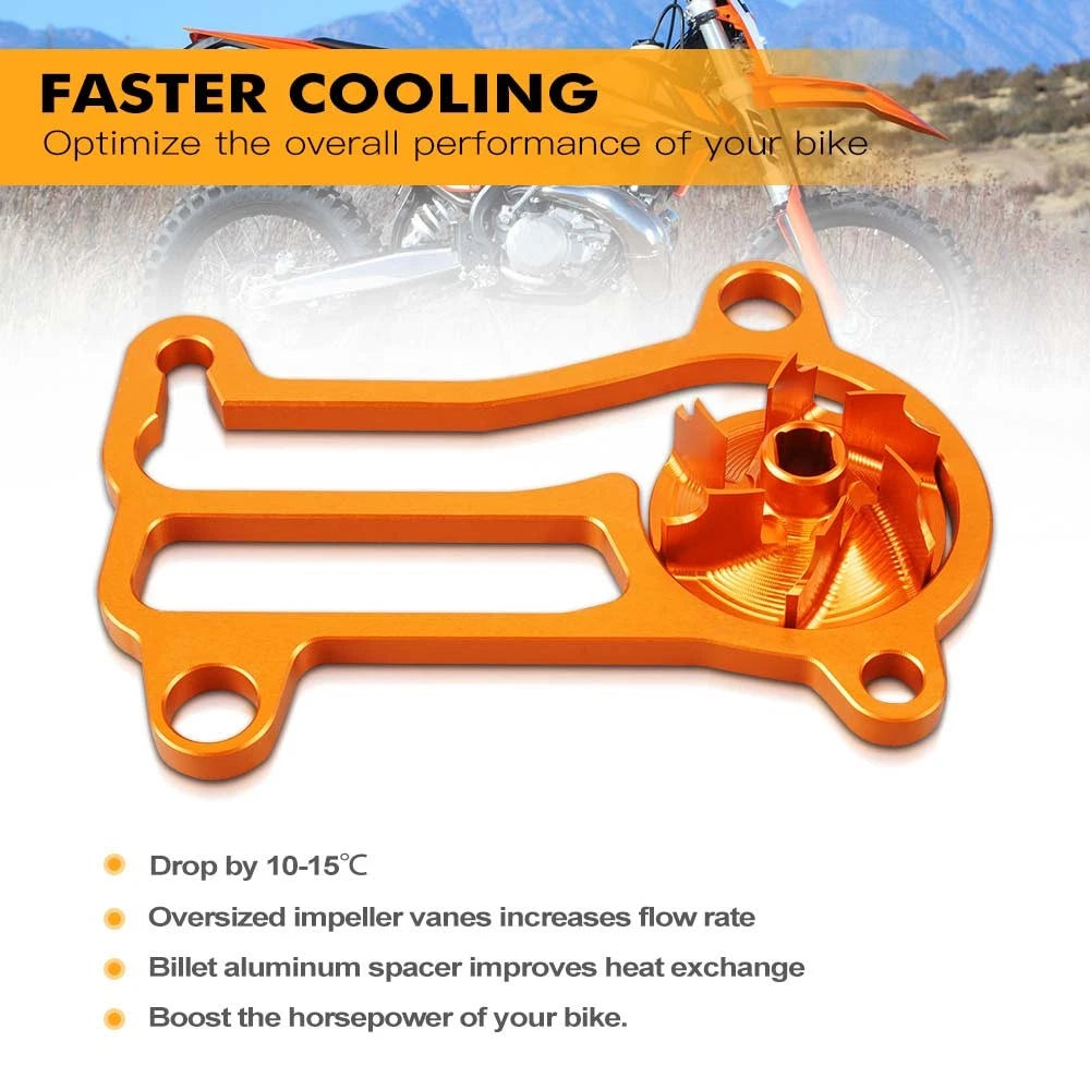 Billet Water Pump Impeller Kit for KTM 250 300 EXC XC-W SX XC (2017–2019)