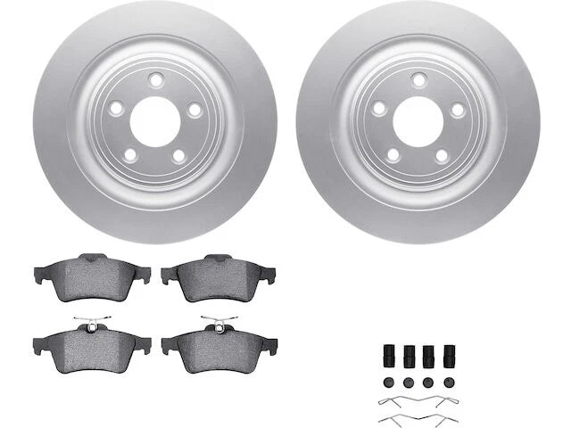 Rear Brake Pad and Rotor Kit for Jaguar XJ8 (2006–2009) PT625JH