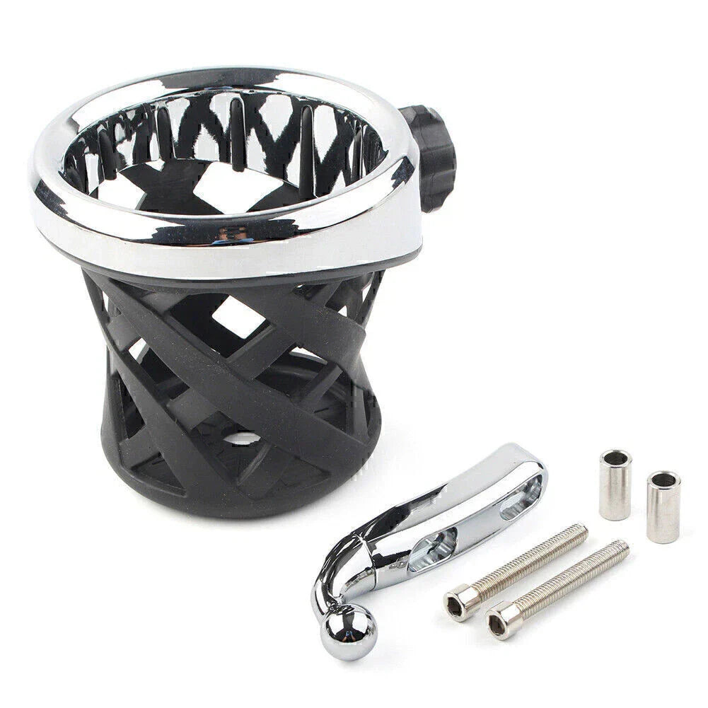 Universal Motorcycle Cup Holder Drink w/ Mesh Basket for Goldwing GL1800 (2001-2021)