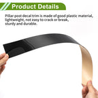8 Pcs Pillar Window Trim for Nissan Murano (2015–2023) Black