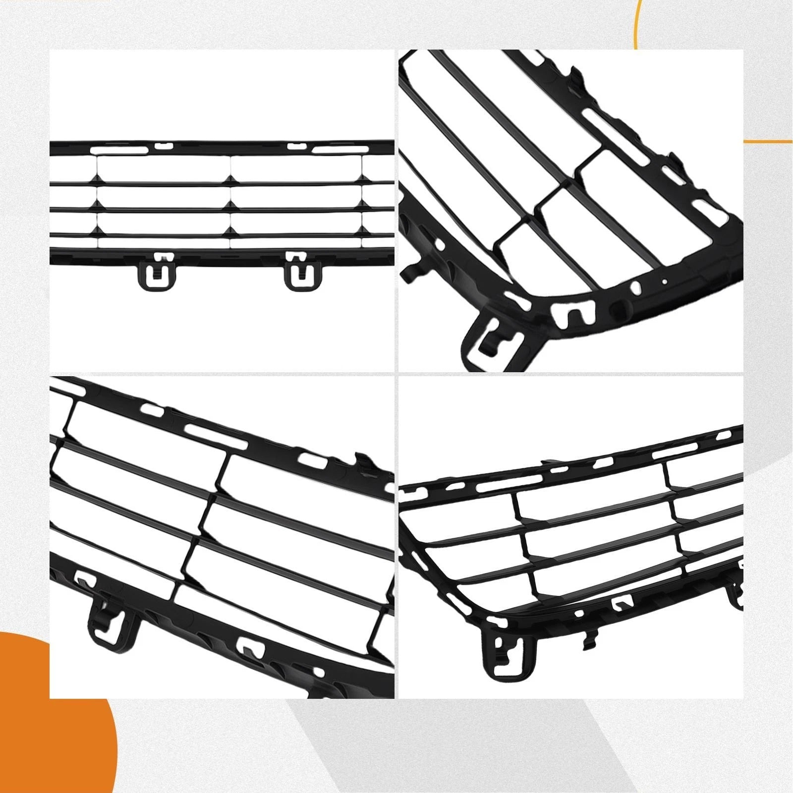 Front Bumper Lower Grille for BMW X5 xDrive (2014–2018) 51117294475 Plastic