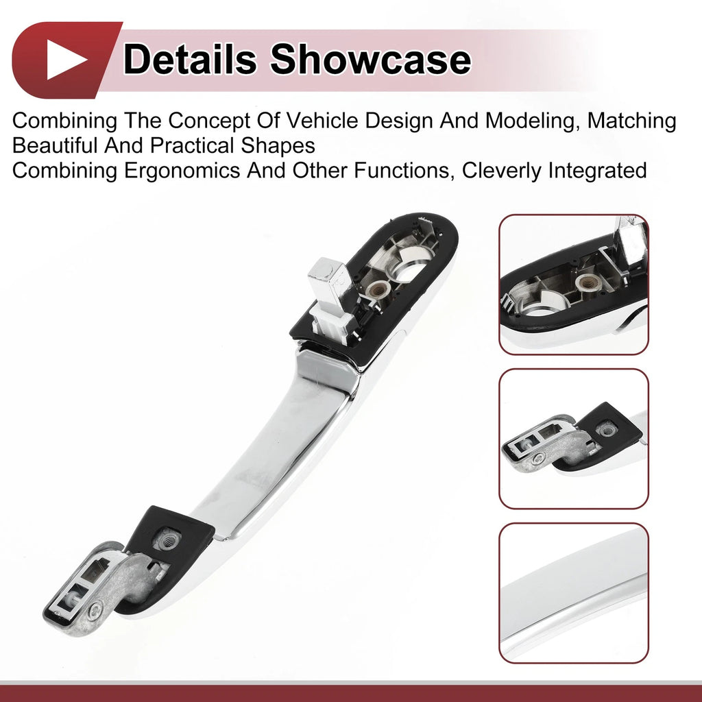 Car Door Handle Grip for Hyundai Tucson (2016–2023) No. 836602E010 Silver Tone