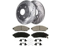 Front Brake Pad and Rotor Kit for Suzuki Equator (2009–2012) HT513SR