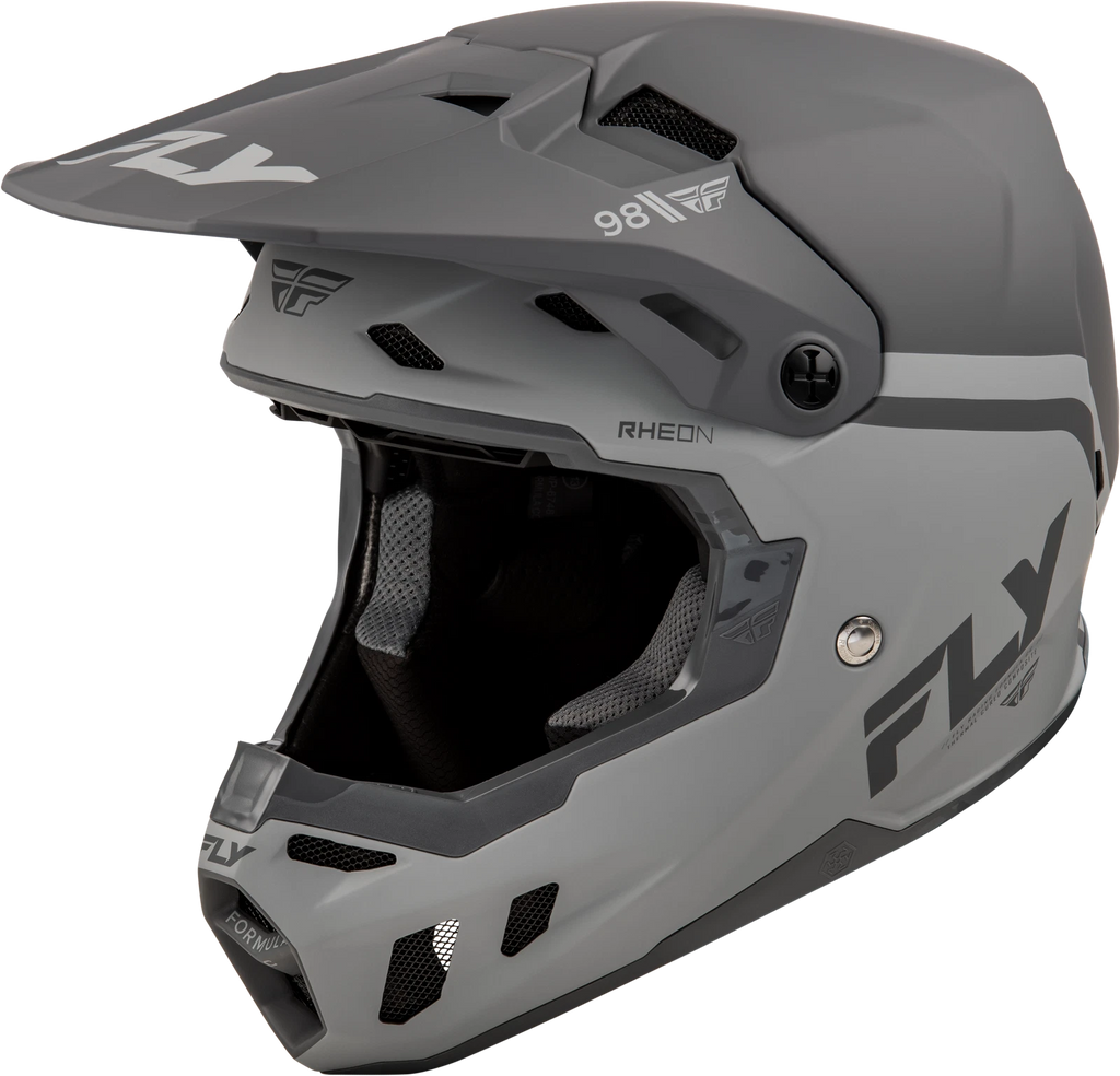 Fly Racing Formula CC Objective Helmet for Offroad (Small, Black/Grey)