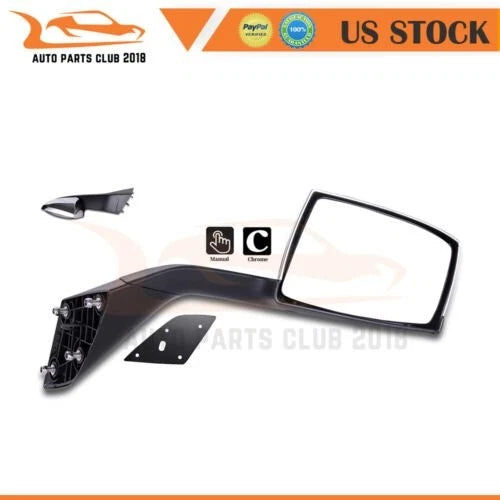 Set of 2 Chrome Hood Mirrors for Volvo VN VNL (2004–2016)