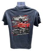 Ford Mustang New Edge Heather Navy T-Shirt for Ford Mustang (1999–2004)