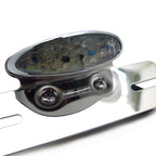 Chrome Cat Eye Rear Taillight for Motorcycle (Custom Fit)