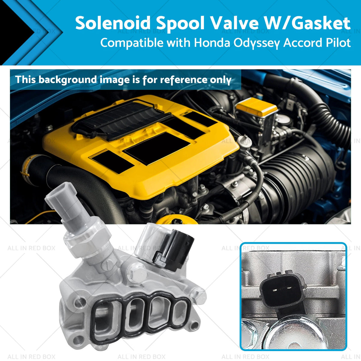 Solenoid Spool Valve W/Gasket for Honda Odyssey (2005–2007) 15810-RKB-J01