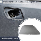Front Right Washer Nozzle Cover Cap No. 51117332670 for BMW 535i GT (2014–2017) Grey