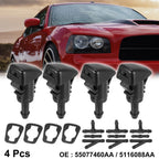 4pcs Wiper Washer Nozzle Jet for Dodge Neon (1995–2005) 5116088AA
