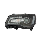 Replacement Black Driver Halogen Headlight Assembly for 2018-2020 Chrysler 300