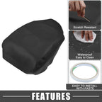 Center Console Cover Armrest Pad for Honda Ridgeline (2006-2014) Black Faux Leather