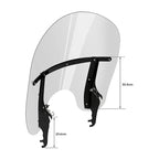 Low Clear Front Windshield for Harley Heritage Softail Fatboy Slim (2000–2017)