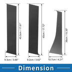 Door Pillar Window Trim for Mitsubishi Outlander (2014–2023) Carbon Fiber