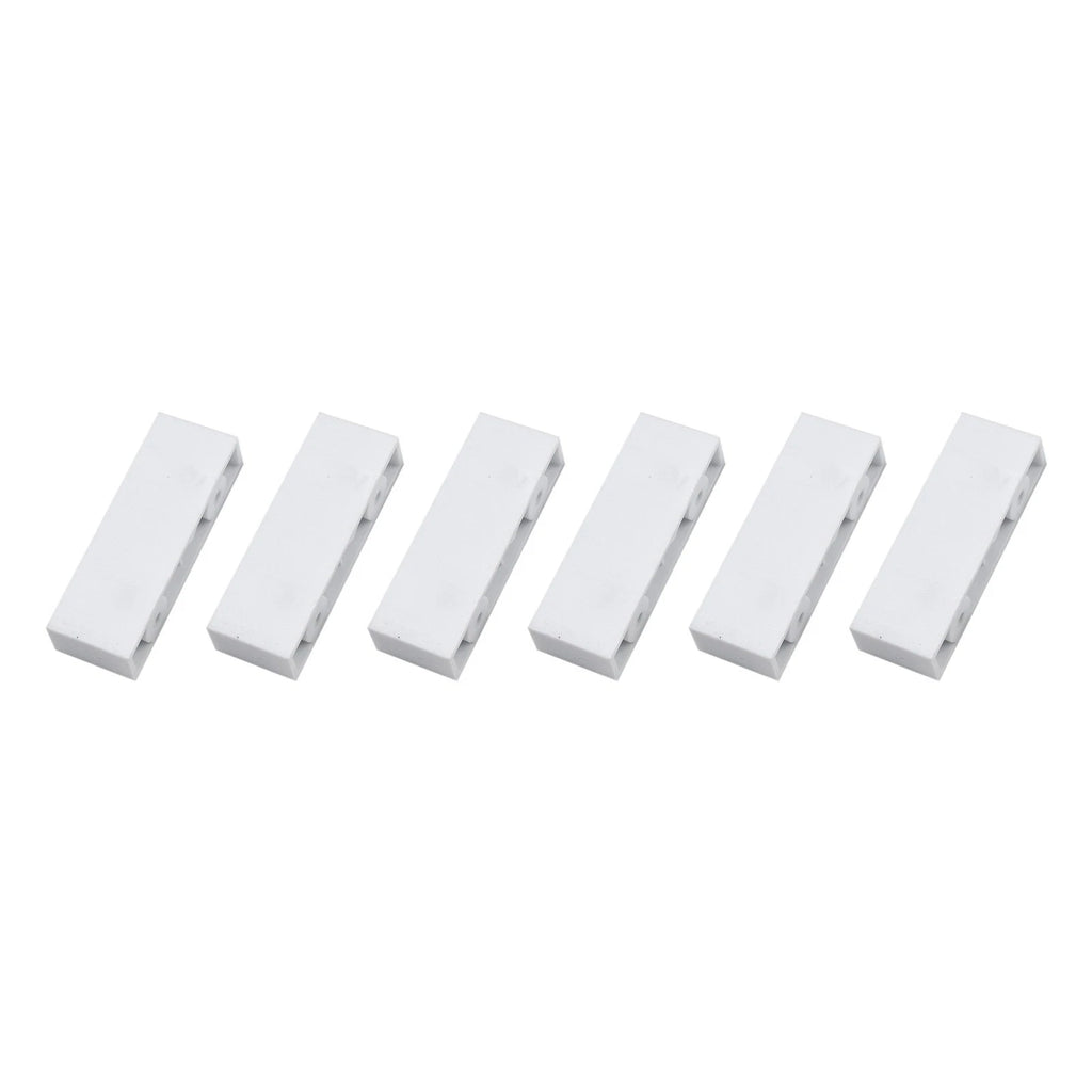 6x Double Hole Sliding Door Lock Block Limiter for Window Positioning (N/A)